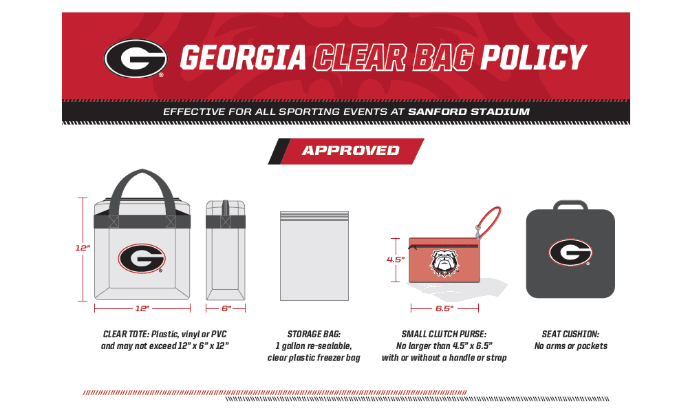 Georgia State Football Clear Bag Policy