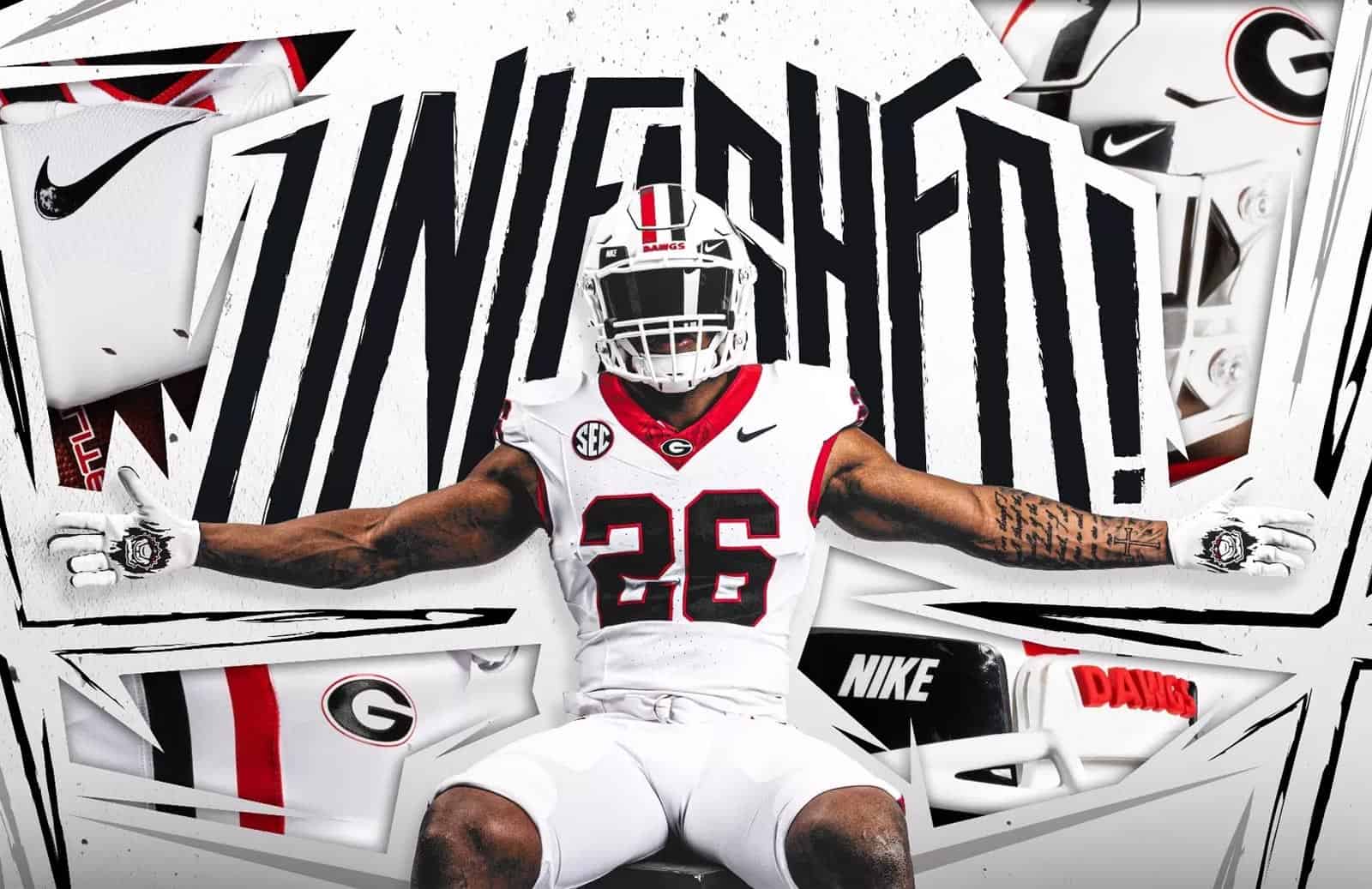 Georgia football white uniforms